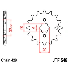 Řetězové kolečko JT  548-13                                                                                                                                                                                                                               