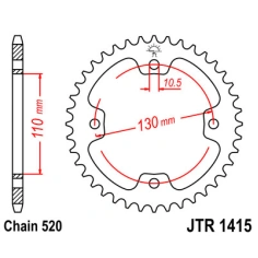 Rozeta JT 37z, Kawasaki KFX 450R 08-12                                                                                                                                                                                                                    