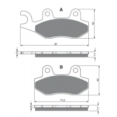 Brzdové destičky Epsys fa135                                                                                                                                                                                                                              