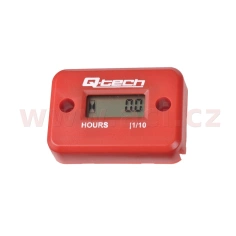 Motohodiny QTECH červené                                                                                                                                                                                                                                  