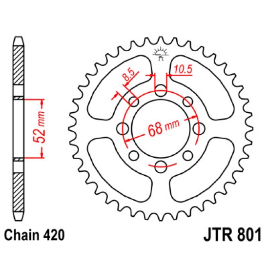 Rozeta JT35z, Suzuki LTZ 50 84-01                                                                                                                                                                                                                         