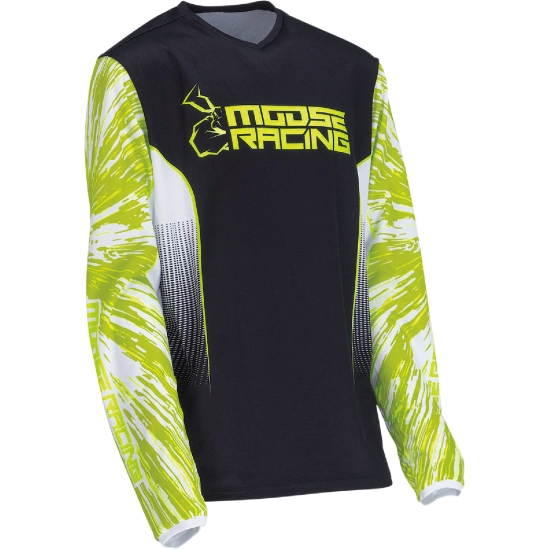Dress dětský MOOSE Agroid Jersey černá žlutá