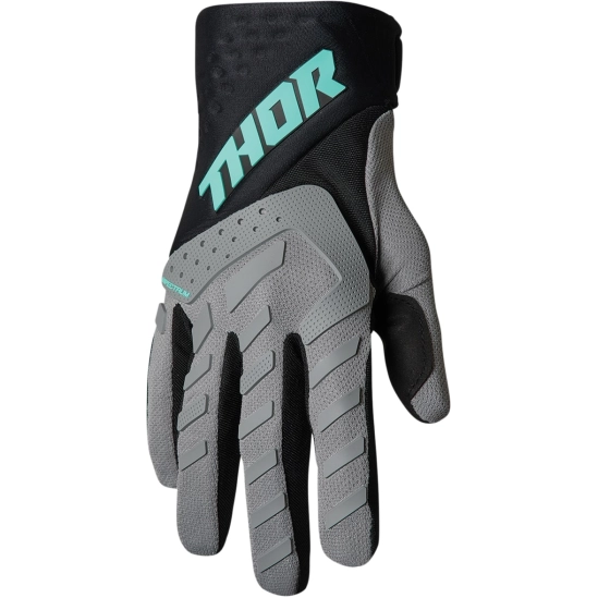 Dětské rukavice THOR SPECTRUM BLACK/GRAY/MINT XXS