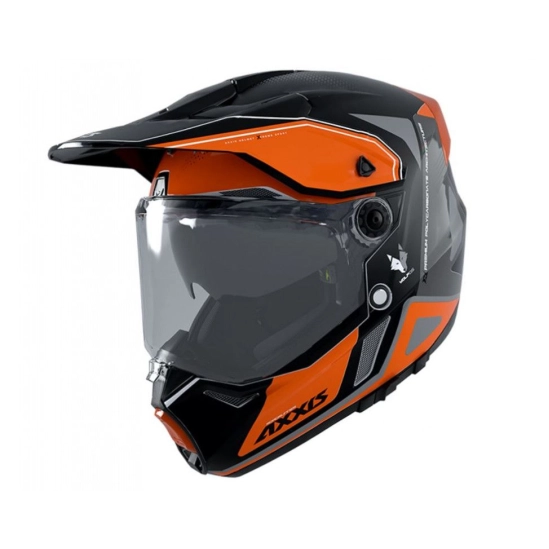 Helma Enduro AXXIS WOLF DS matná fluo oranžová