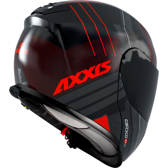 Výklopná helma AXXIS GECKO SV ABS epic b5 matná fluor červená