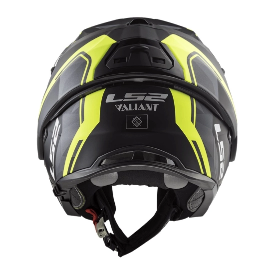 Helma LS2 FF399 VALIANT LINE MATT BLACK H-V YELLOW
