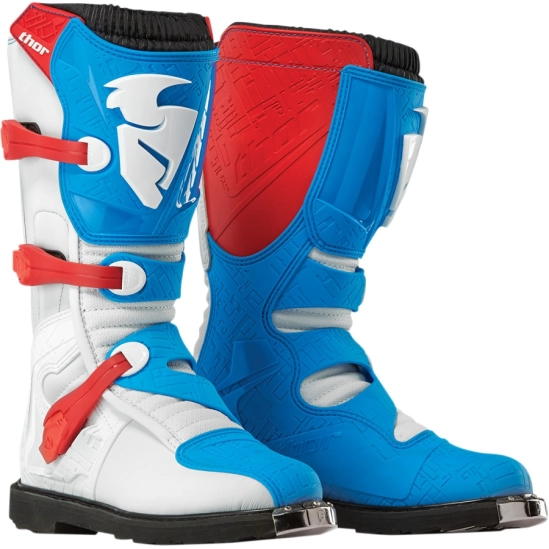 Motokrosové boty THOR BLITZ S5 OFFROAD BOOTS RED/BLUE vel. 10
